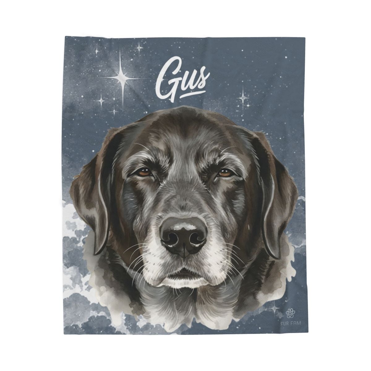 Custom pet portrait tote bag