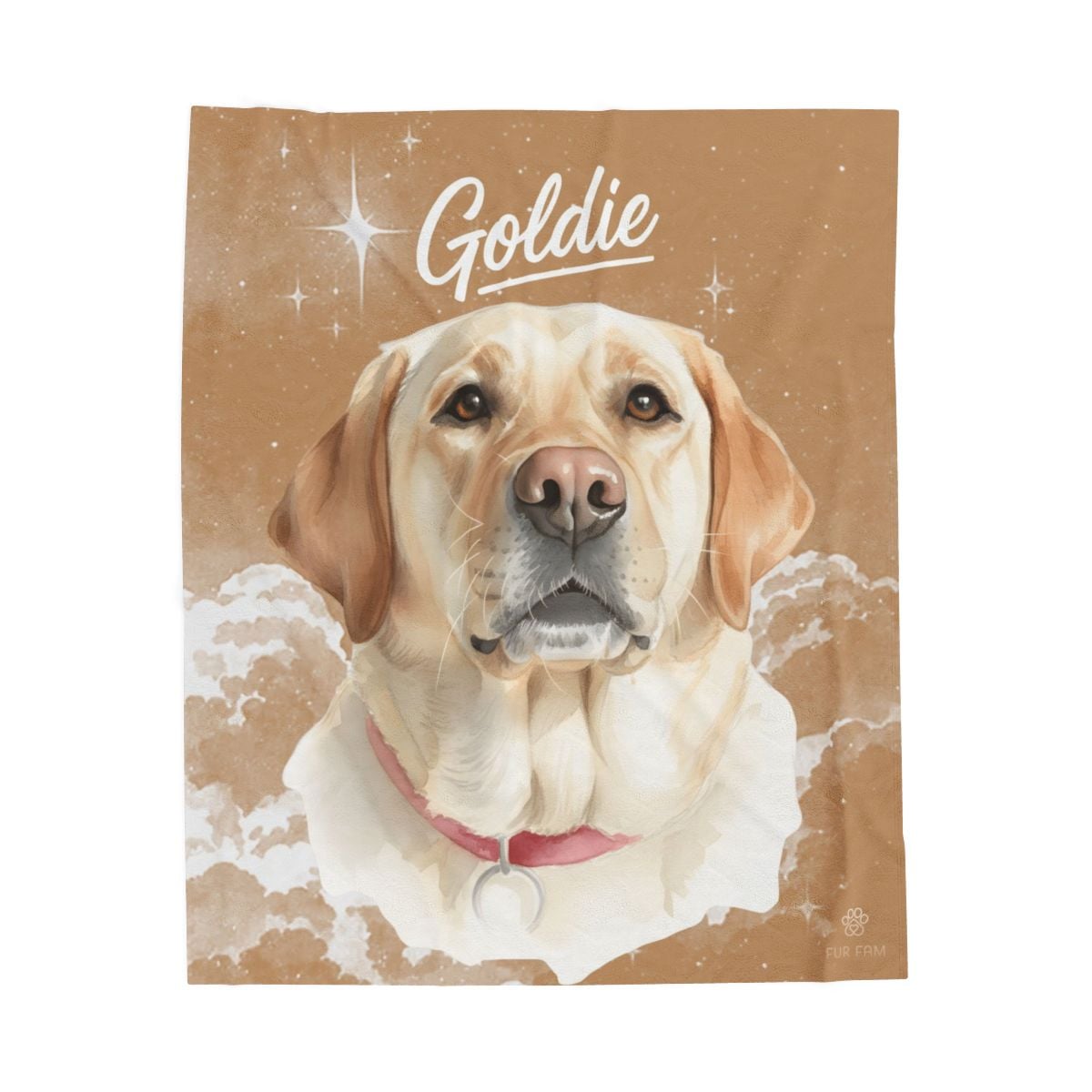 Custom pet portrait tote bag