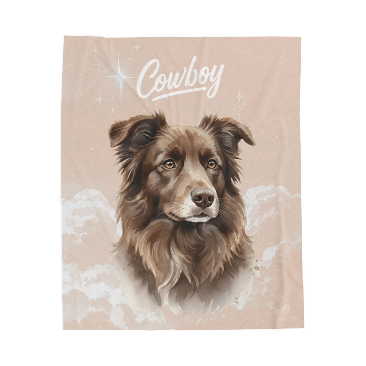 Custom pet portrait tote bag