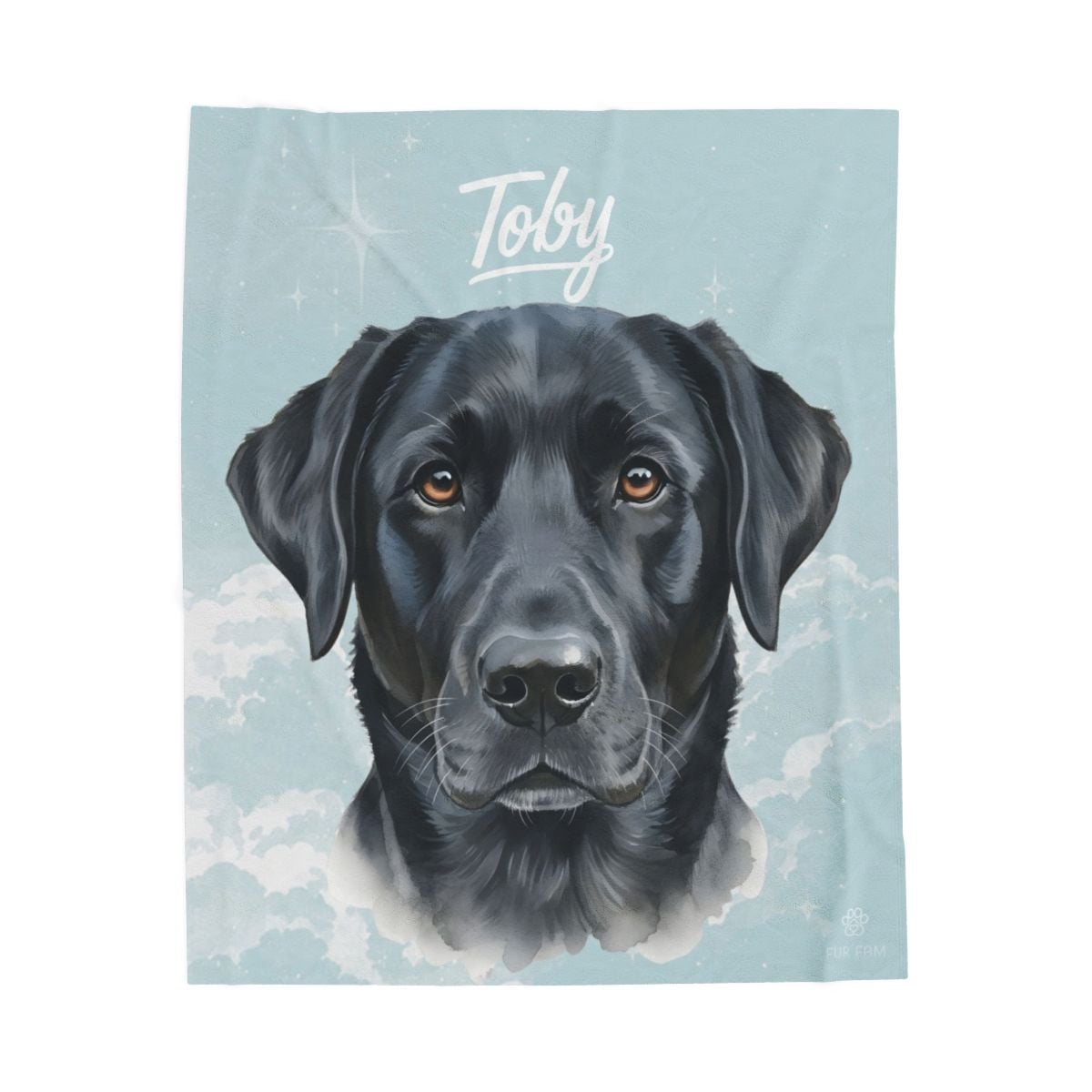 Custom pet portrait tote bag