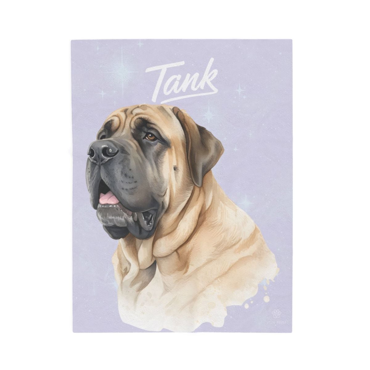 Custom pet portrait tote bag