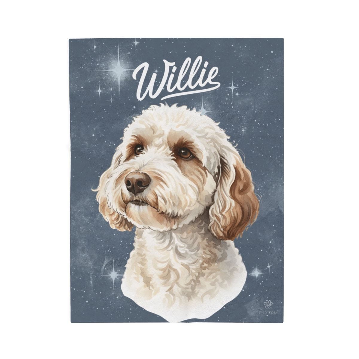 Custom pet portrait tote bag