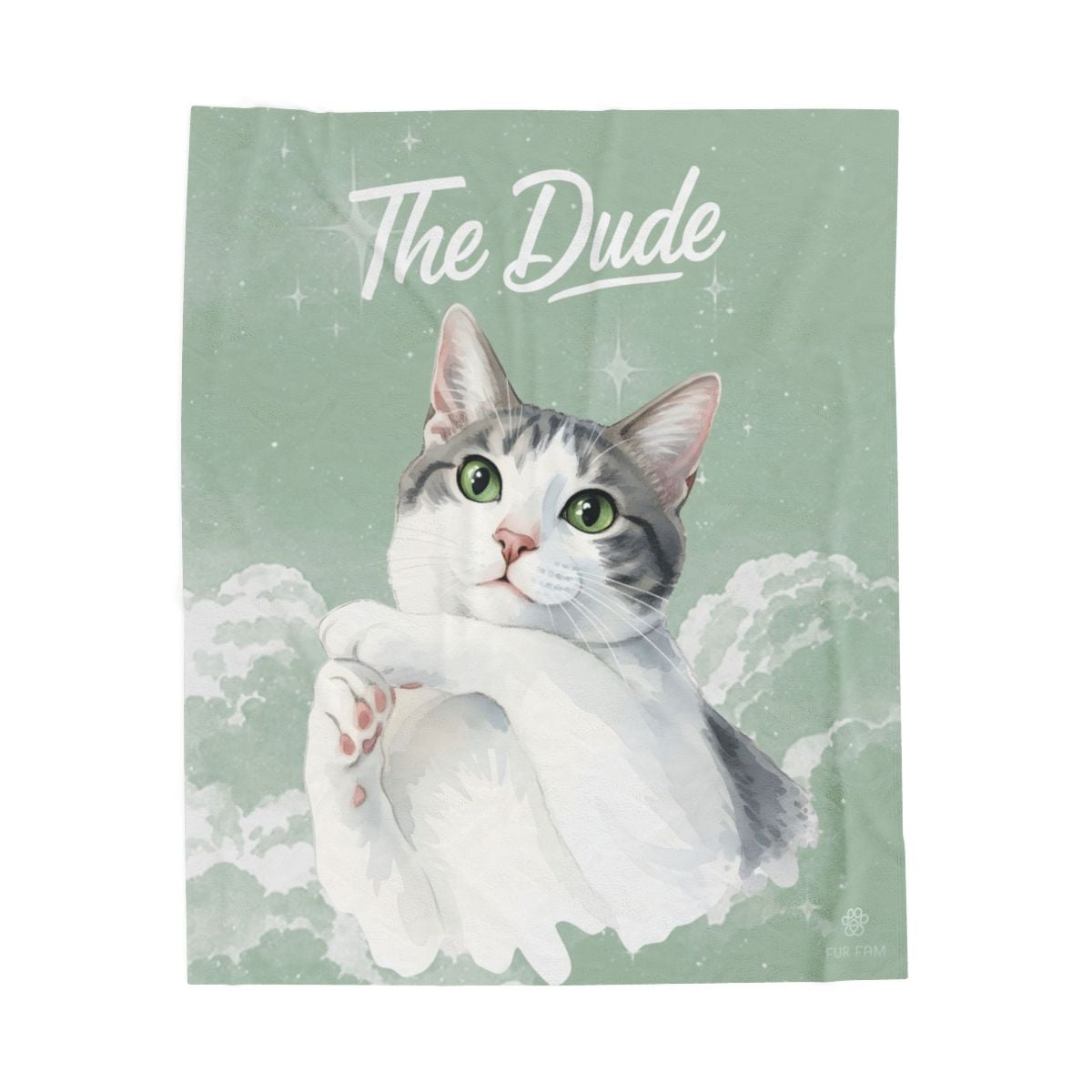 Custom pet portrait tote bag