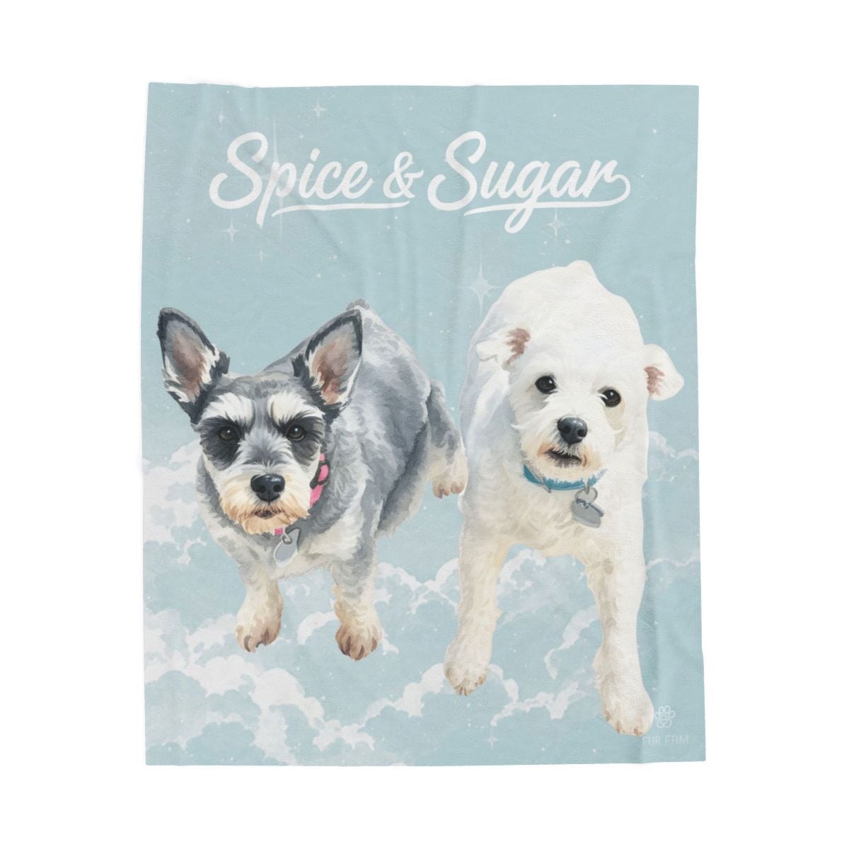 Custom pet portrait tote bag