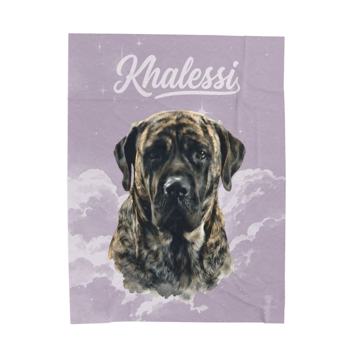 Custom pet portrait tote bag